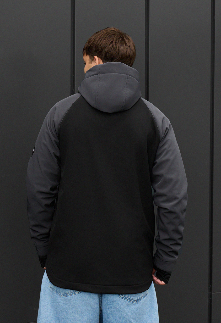 Kurtka Staff bu soft shell dark gray & black