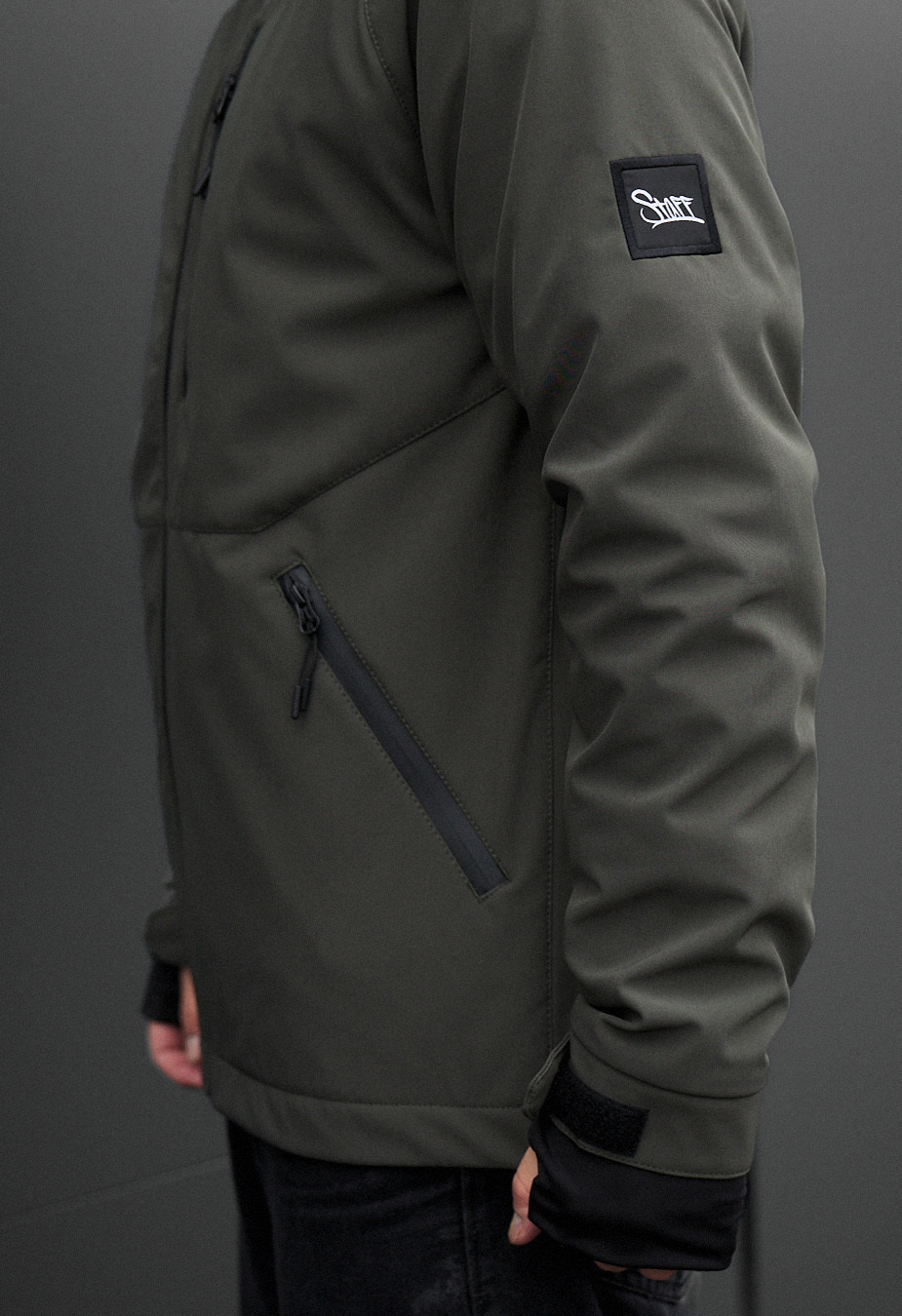 Kurtka Staff bu soft shell kyro dark khaki