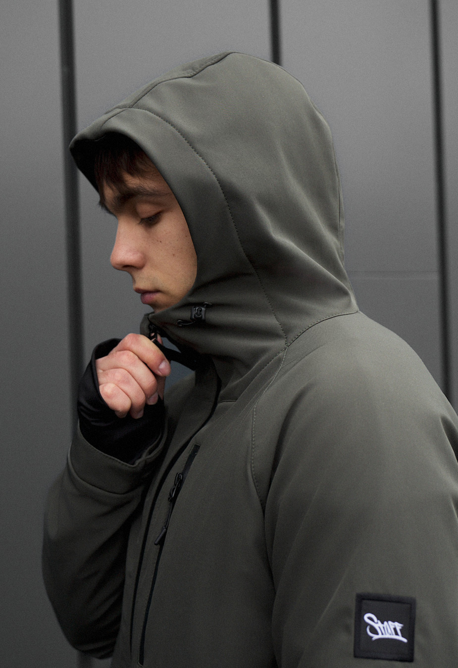 Kurtka Staff bu soft shell kyro dark khaki