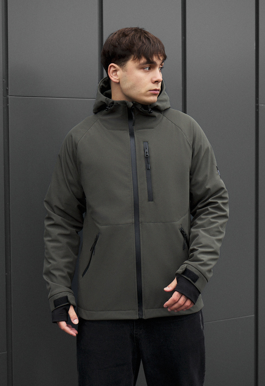 Kurtka Staff bu soft shell kyro dark khaki