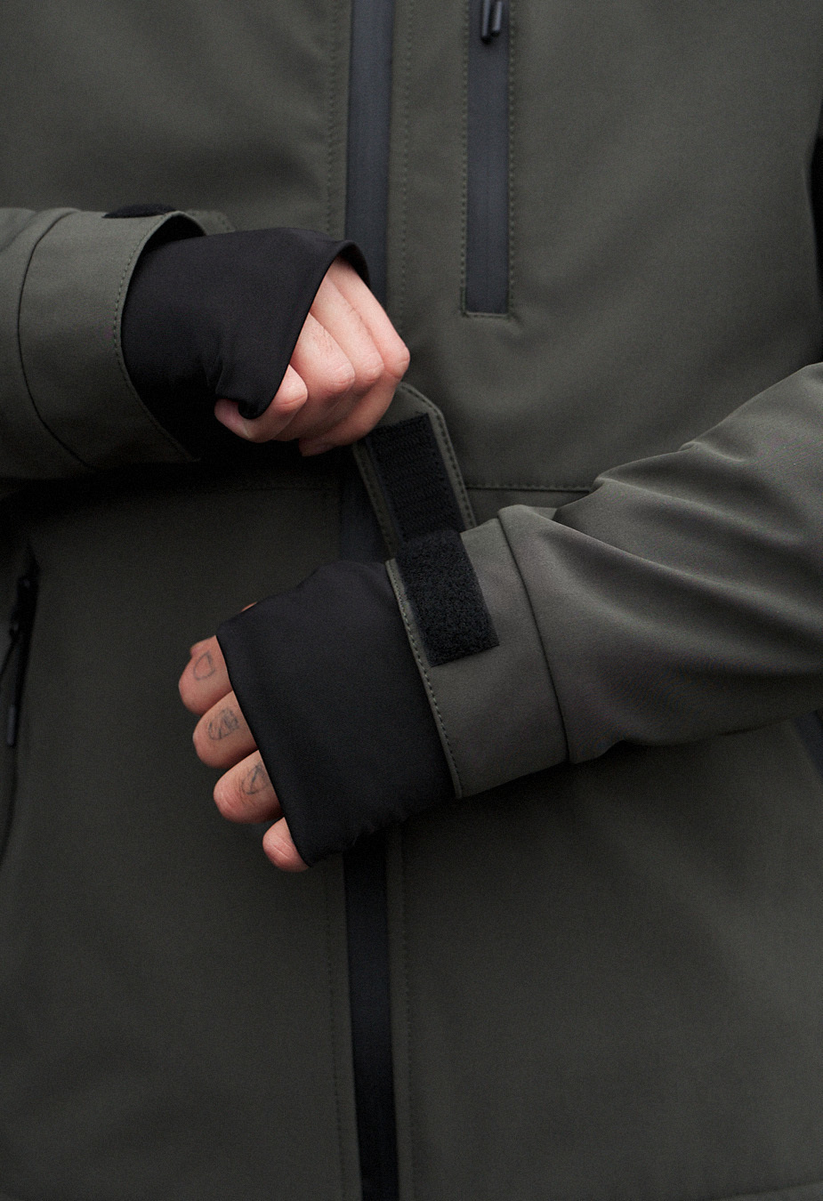 Kurtka Staff bu soft shell kyro dark khaki