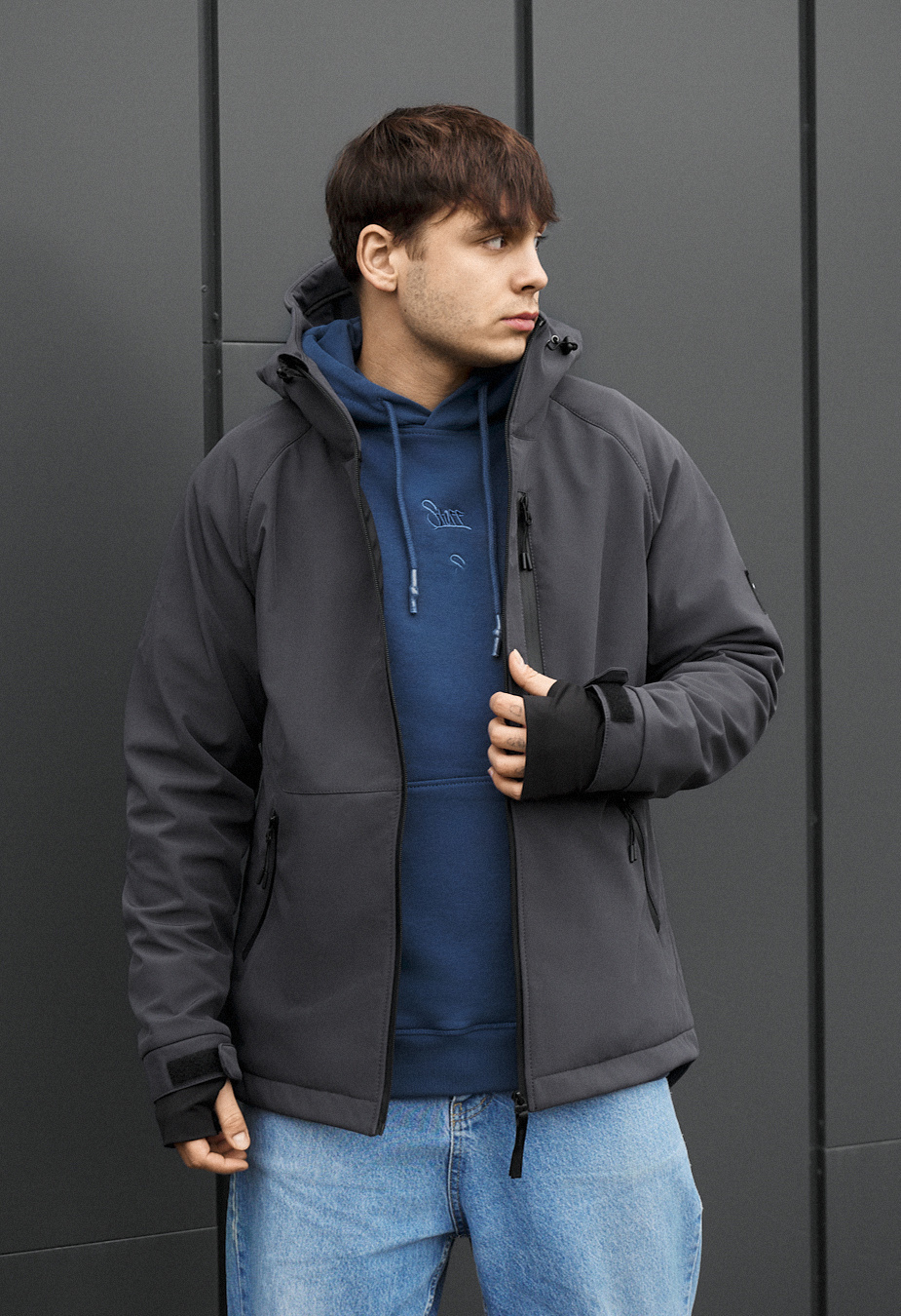 Kurtka Staff bu soft shell kyro gray