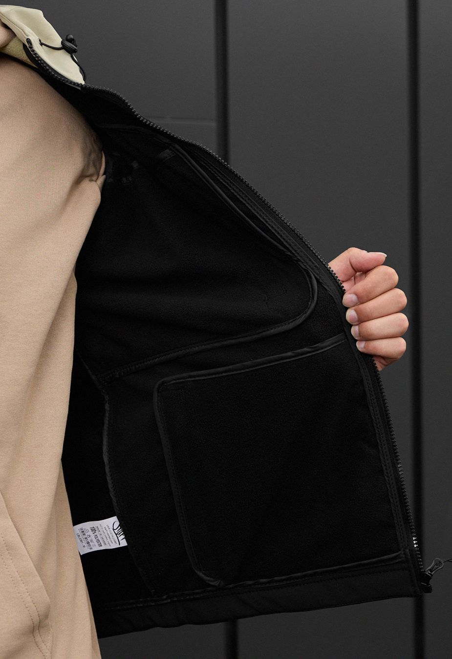 Kurtka soft shell Staff re black & light olive