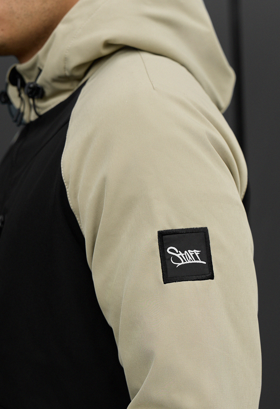 Kurtka soft shell Staff re black & light olive