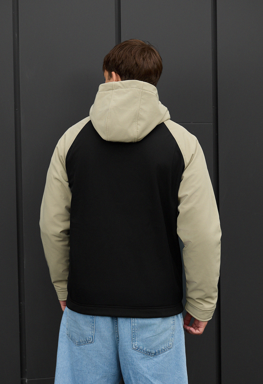 Kurtka soft shell Staff re black & light olive