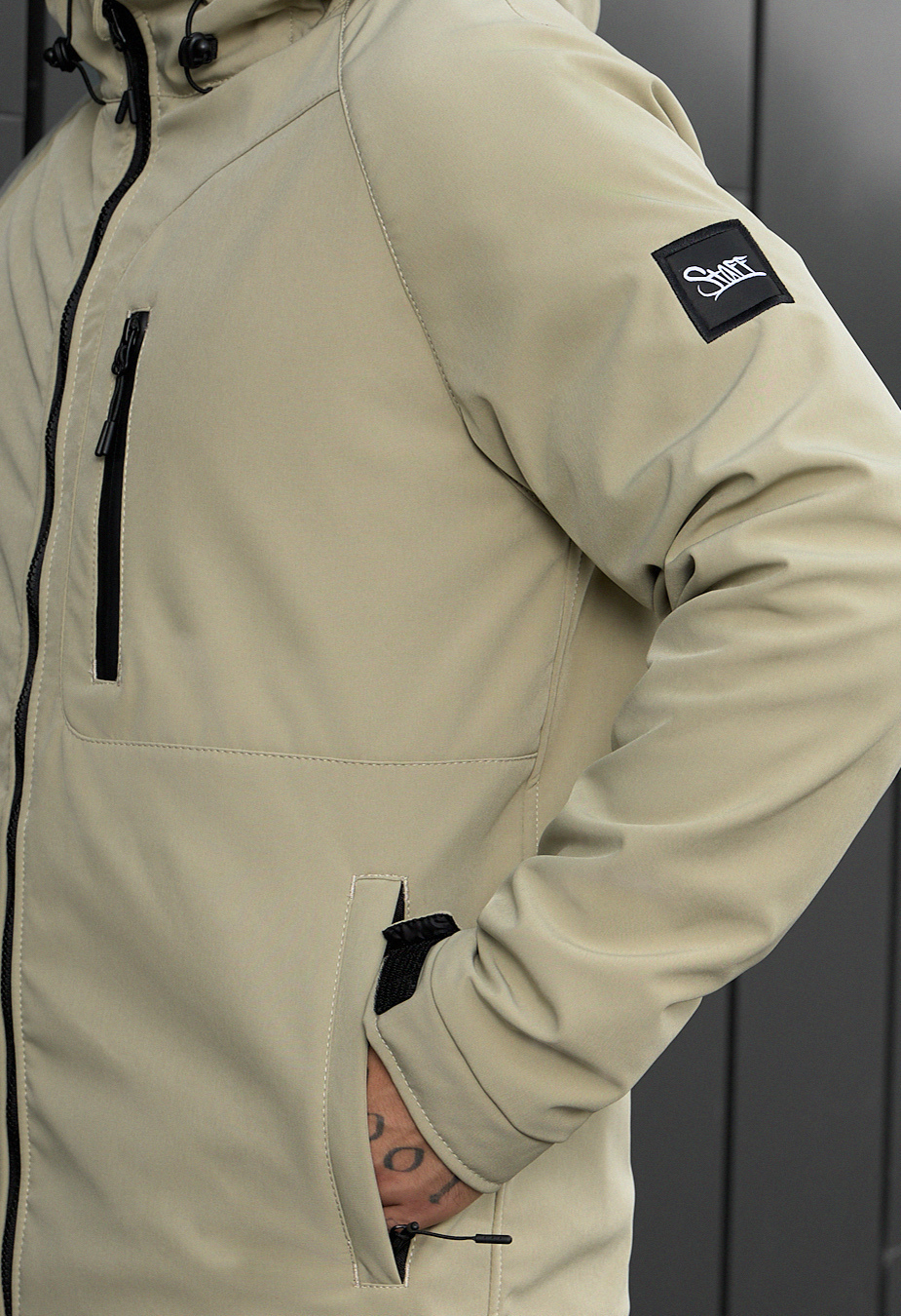 Kurtka soft shell Staff re light olive