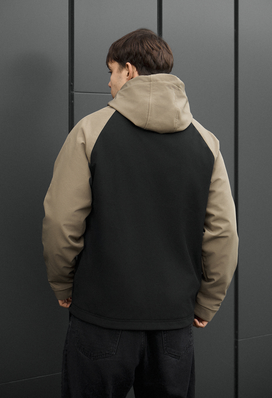 Kurtka soft shell Staff synx black & olive