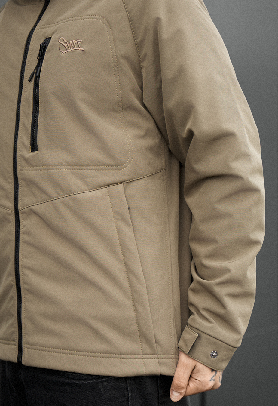 Kurtka soft shell Staff synx light olive