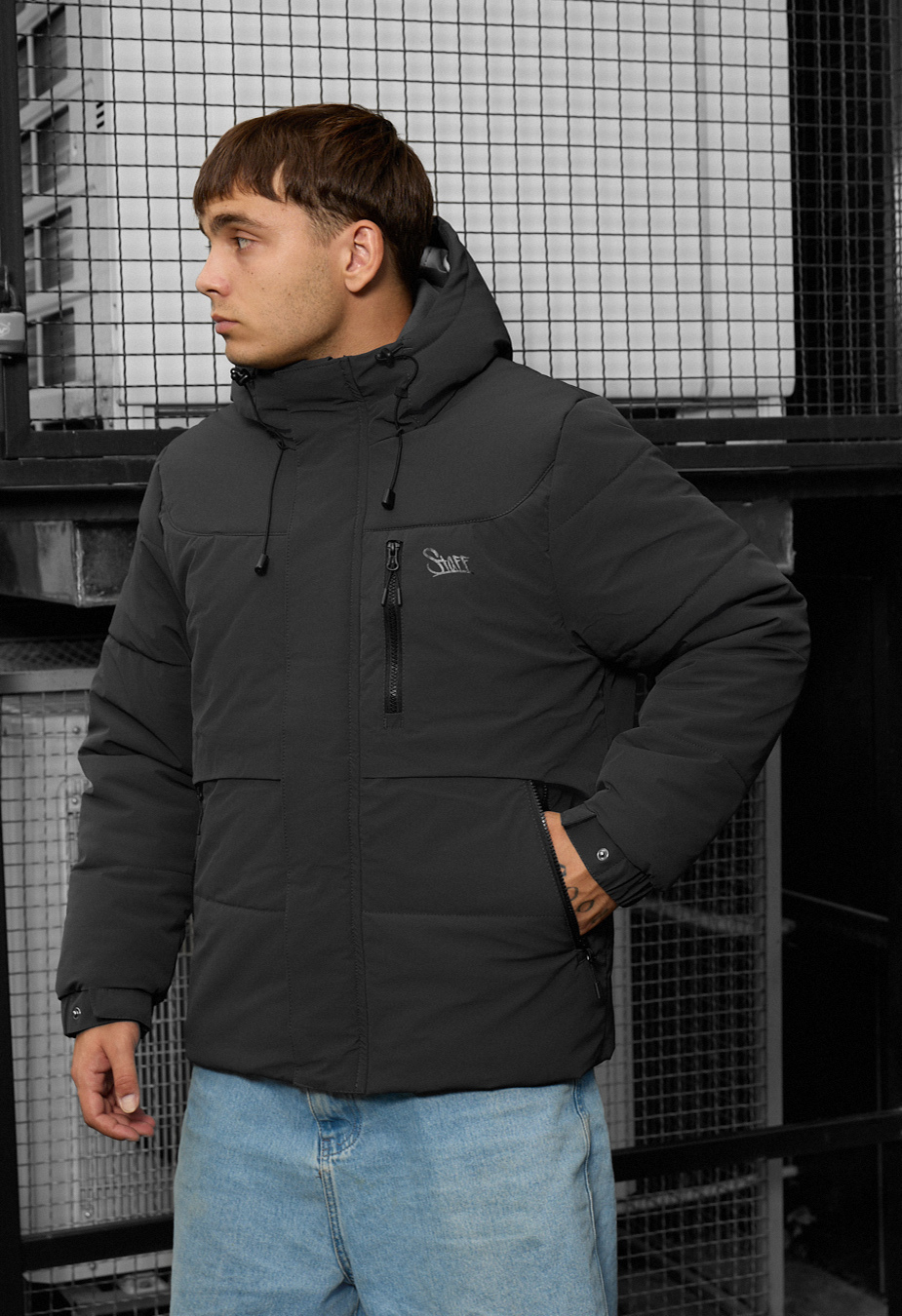 Kurtka zimowa Staff holt dark gray
