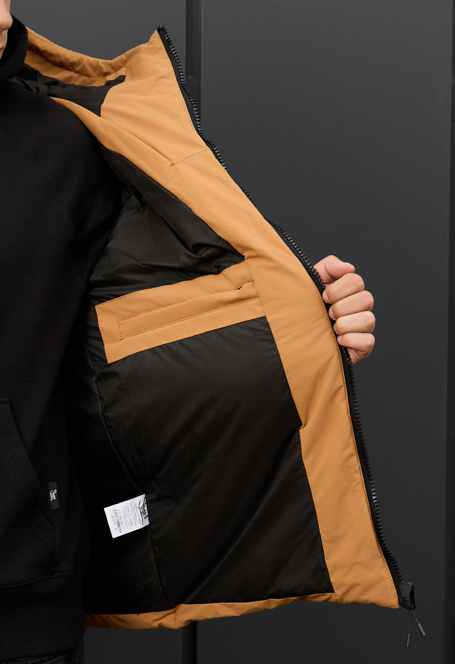 Kurtka zimowa Staff tund light brown & black