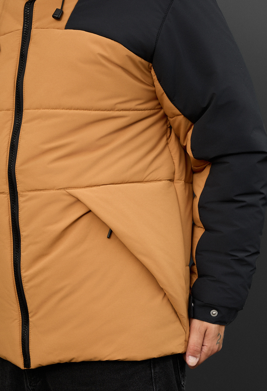 Kurtka zimowa Staff tund light brown & black