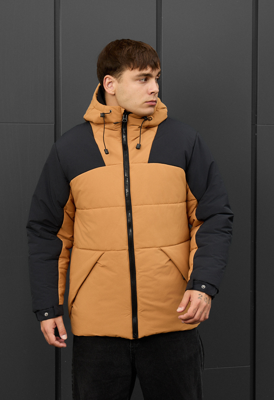 Kurtka zimowa Staff tund light brown & black