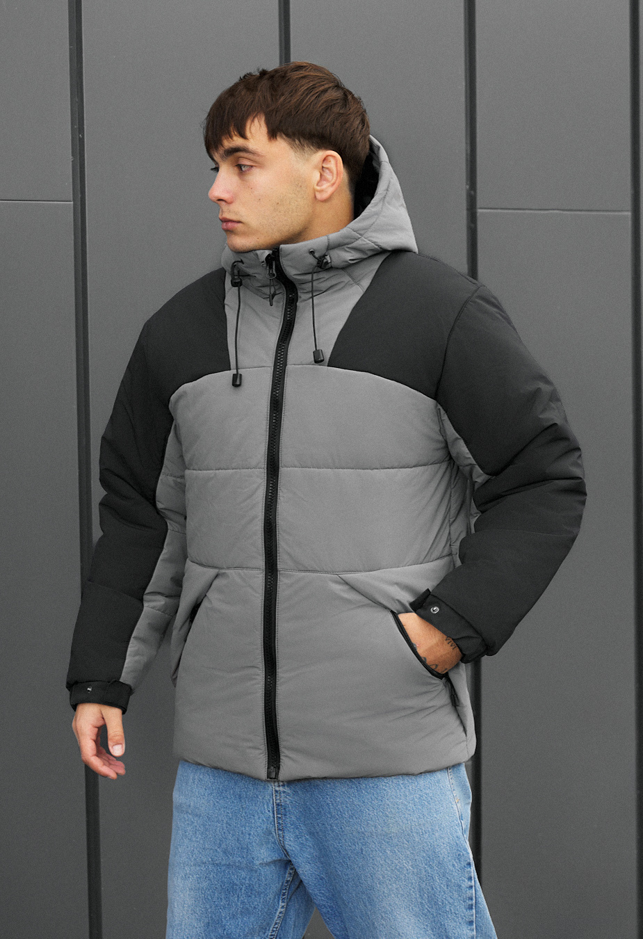 Kurtka zimowa Staff tund gray & black