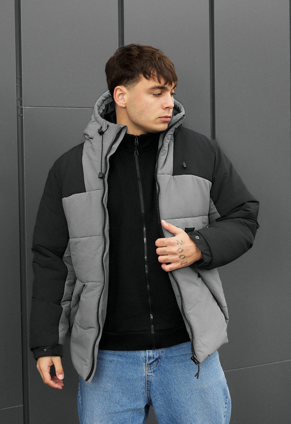 Kurtka zimowa Staff tund gray & black