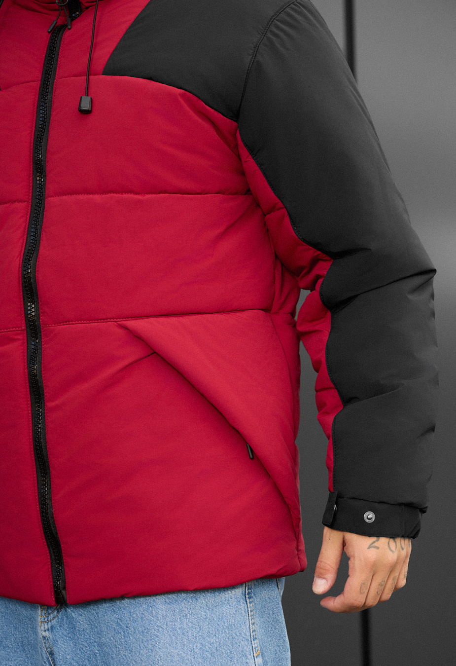 Kurtka zimowa Staff tund red & black