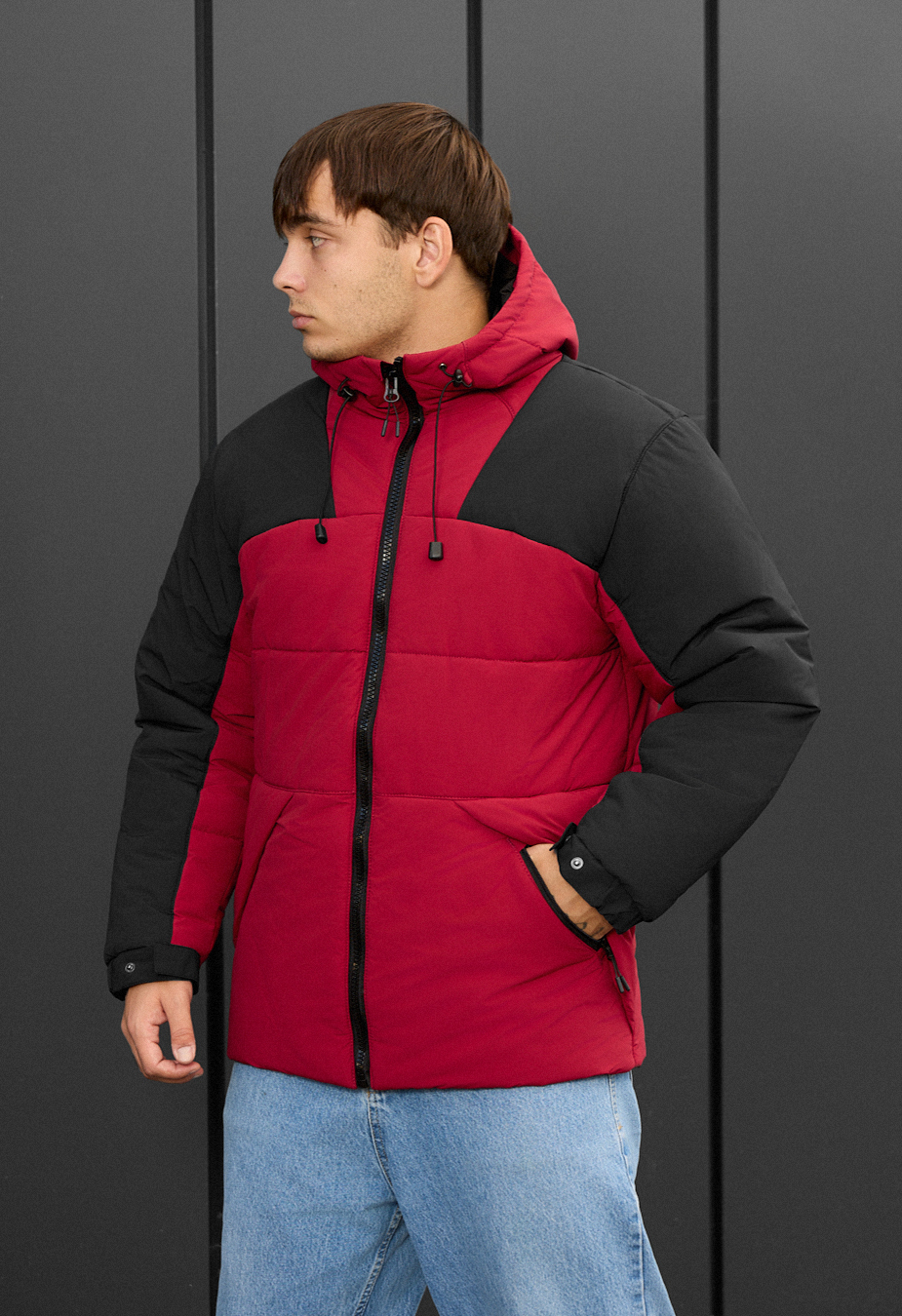 Kurtka zimowa Staff tund red & black