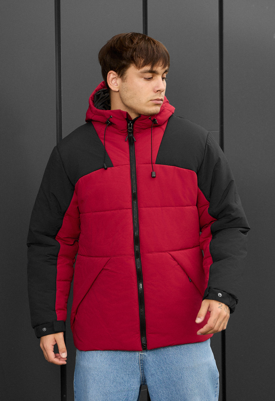 Kurtka zimowa Staff tund red & black