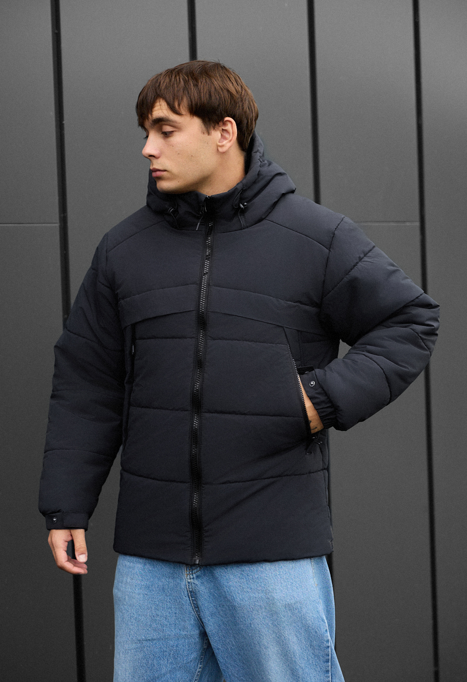 Kurtka zimowa Staff hyke dark gray