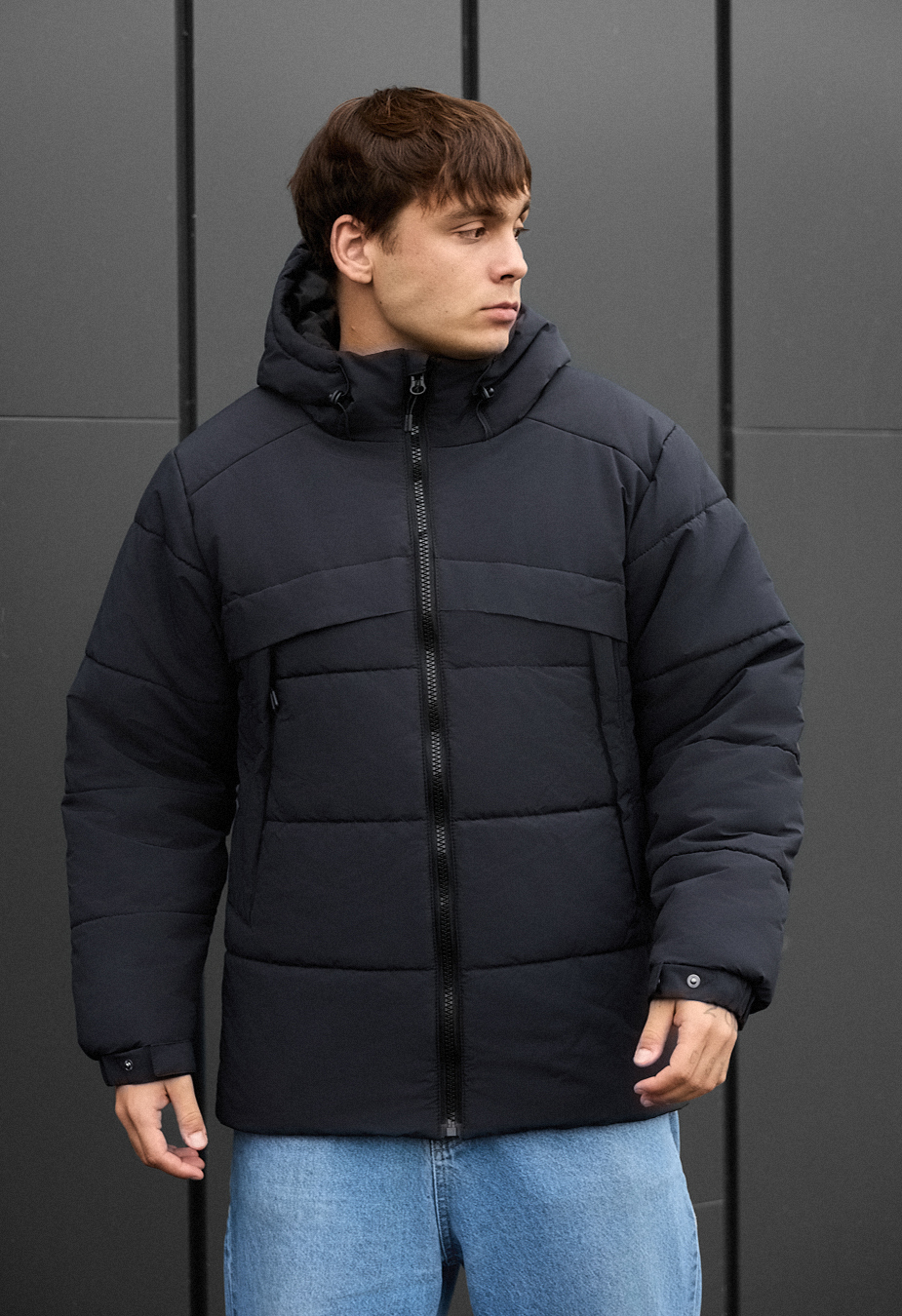 Kurtka zimowa Staff hyke dark gray