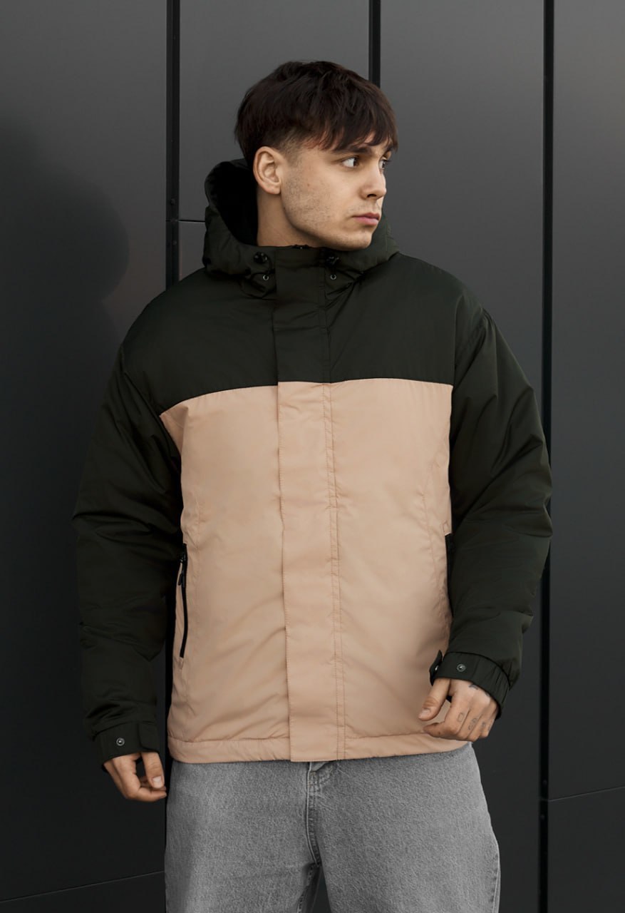 Kurtka Staff sk dark green & beige