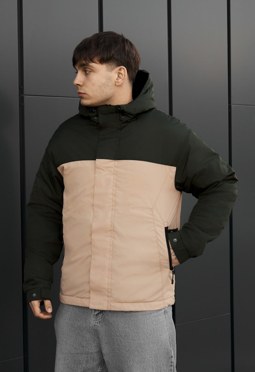 Kurtka Staff sk dark green & beige