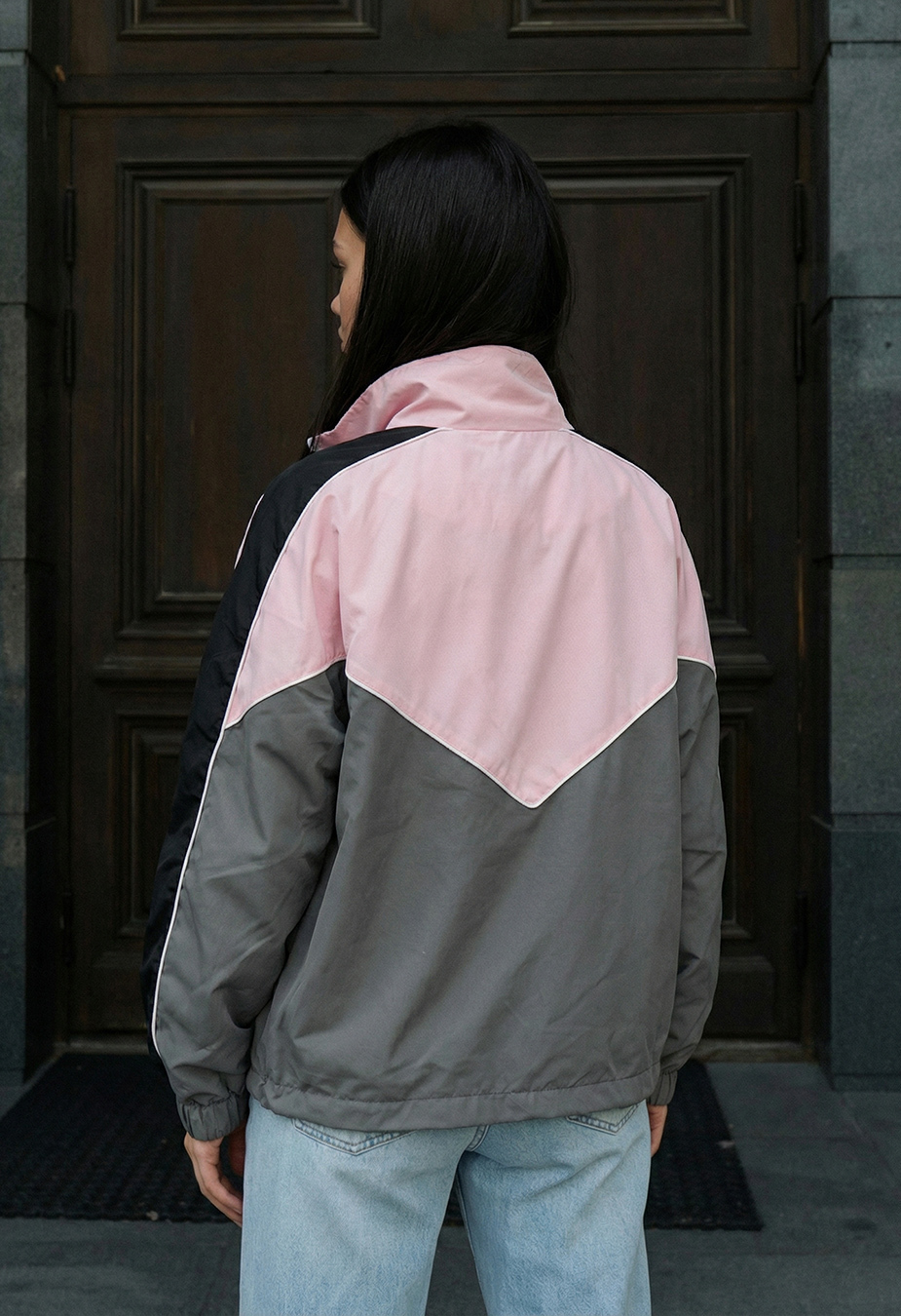 Wiatrówka Staff sh pink & gray