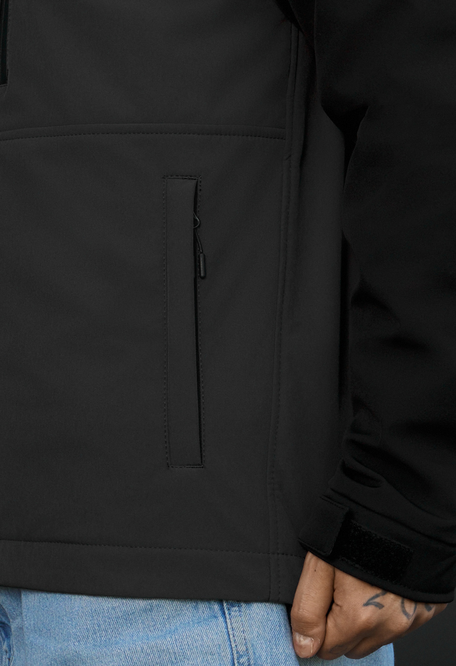 Kurtka soft shell Staff re black & dark gray