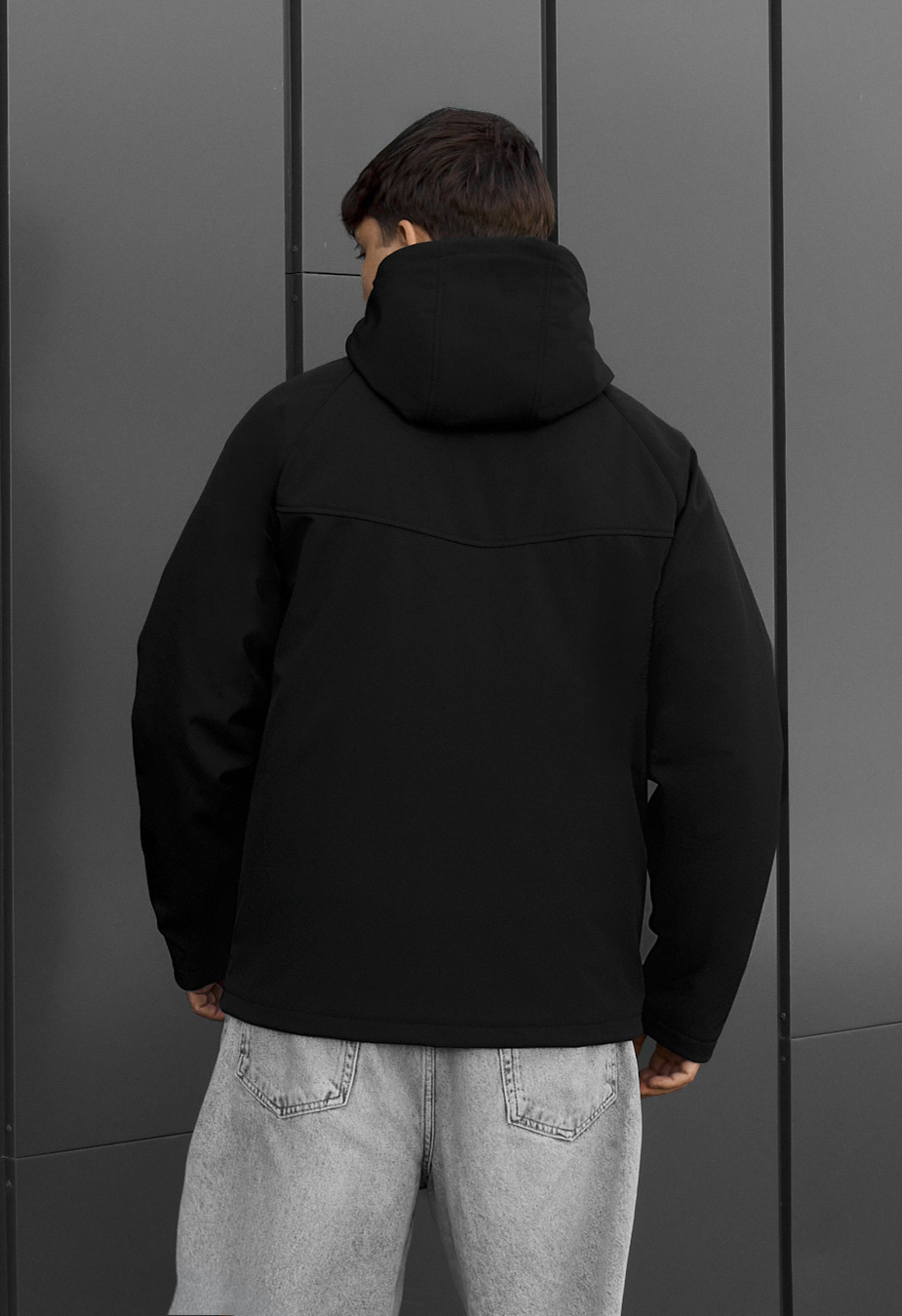 Kurtka soft shell Staff  nu black reflective