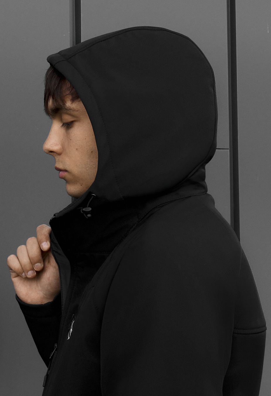 Kurtka soft shell Staff  nu black reflective