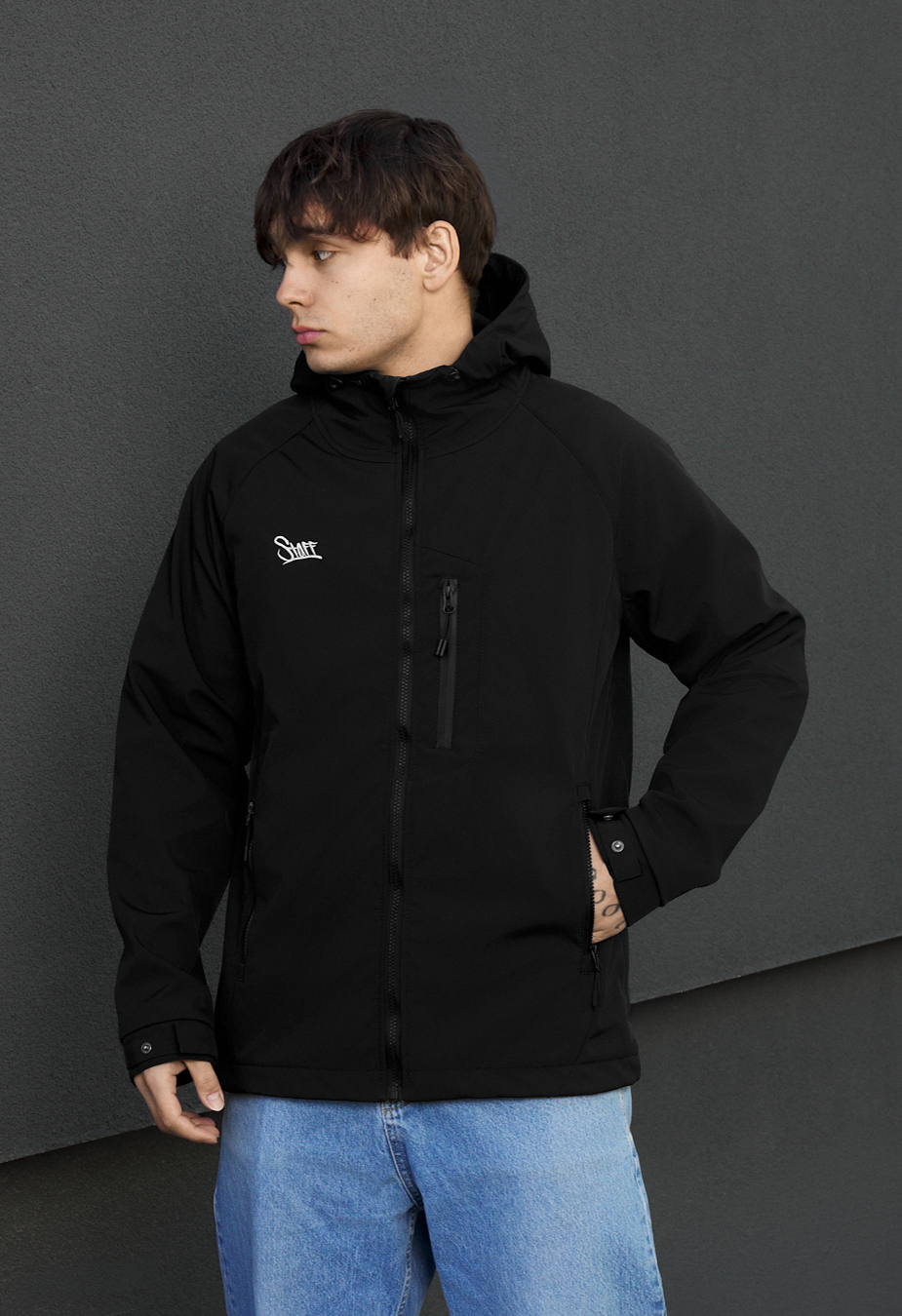 Kurtka soft shell Staff  logo black