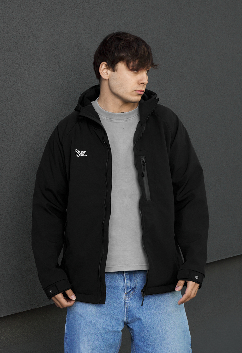 Kurtka soft shell Staff  logo black