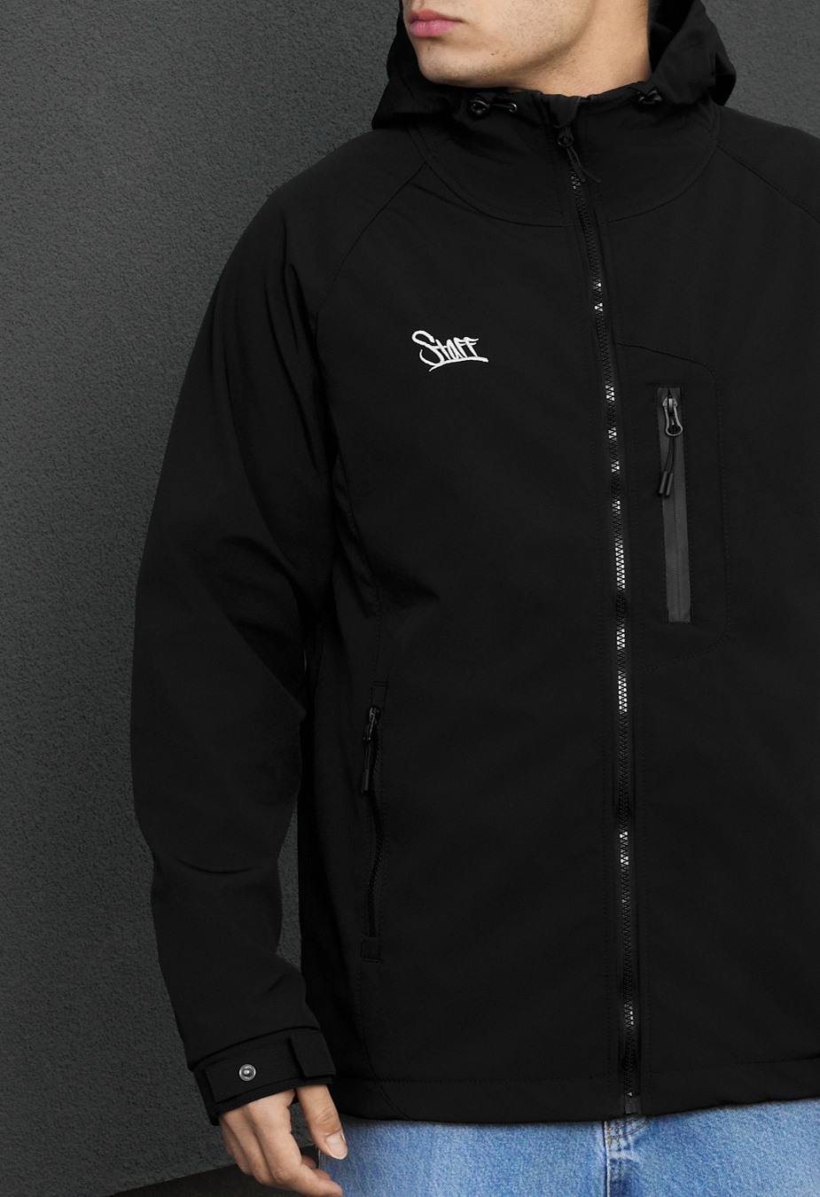 Kurtka soft shell Staff  logo black