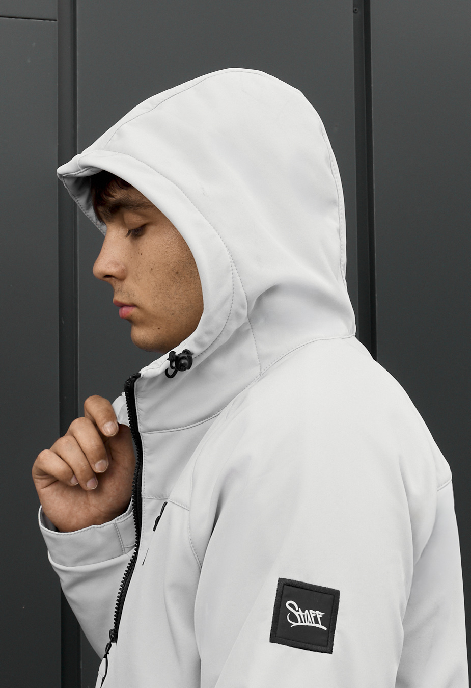 Kurtka soft shell Staff ux light gray