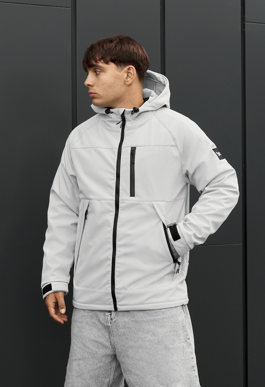 Kurtka soft shell Staff ux light gray