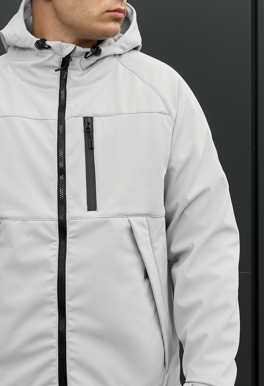 Kurtka soft shell Staff ux light gray