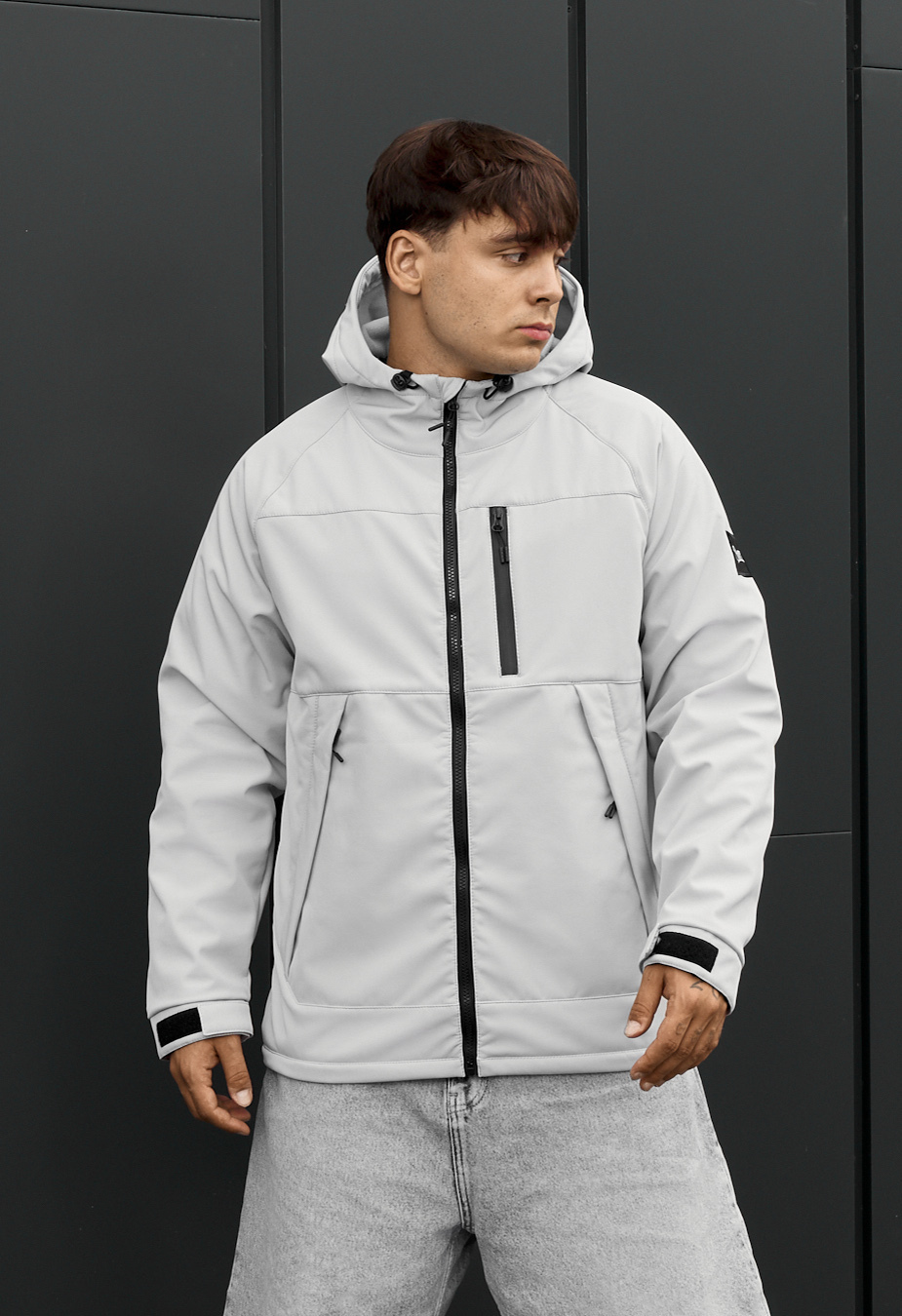 Kurtka soft shell Staff ux light gray