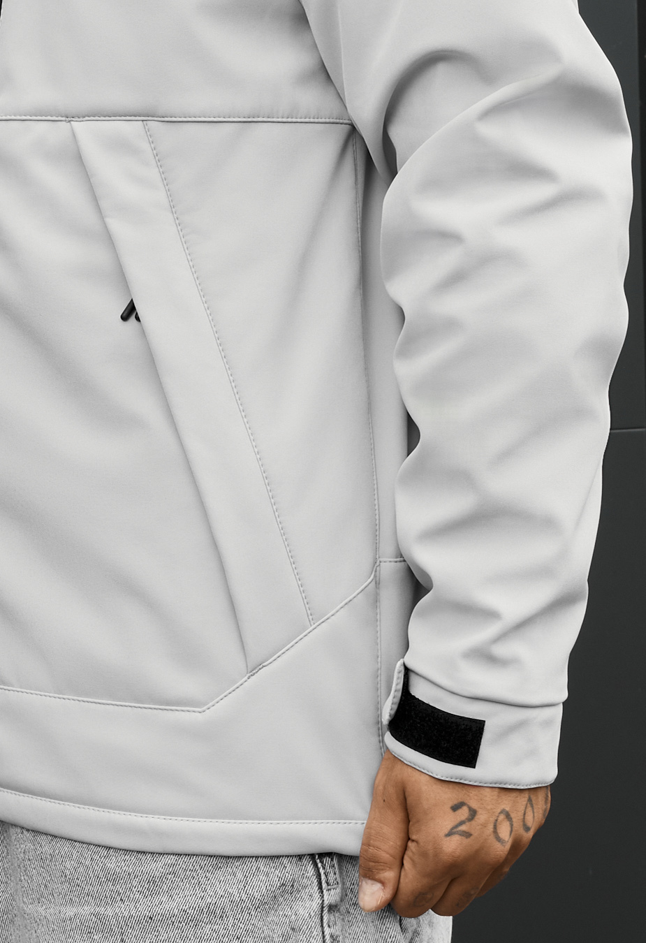 Kurtka soft shell Staff ux light gray