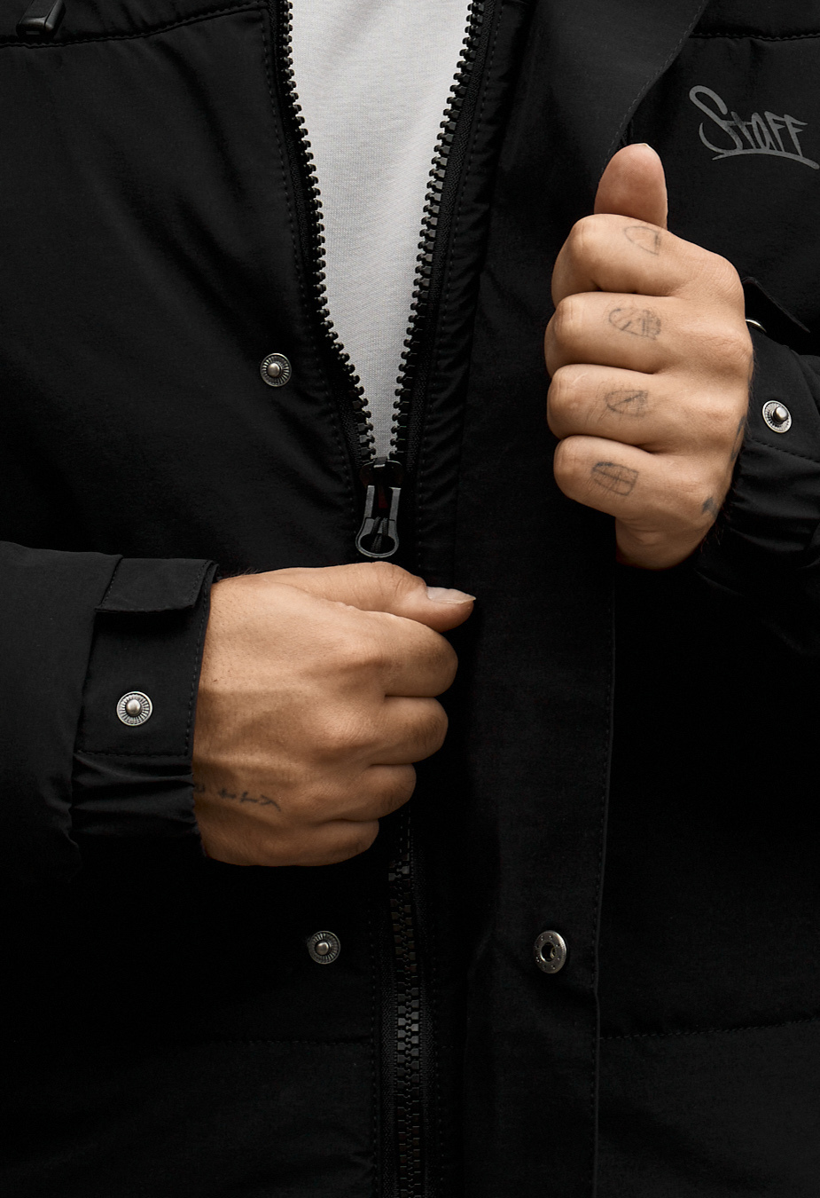 Kurtka zimowa Staff go logo black