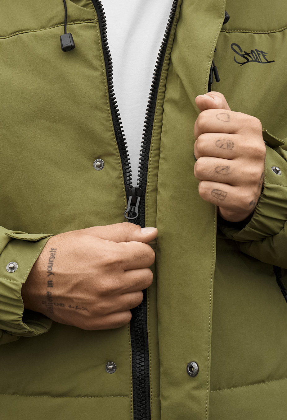 Kurtka zimowa Staff go logo khaki