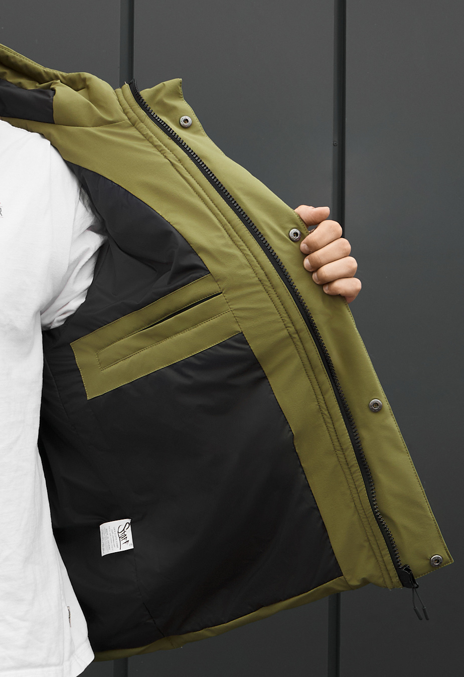 Kurtka zimowa Staff go logo khaki