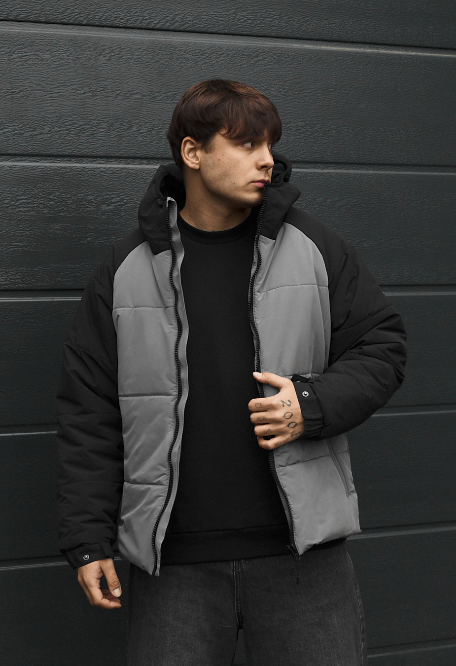 Kurtka zimowa Staff me logo black & gray