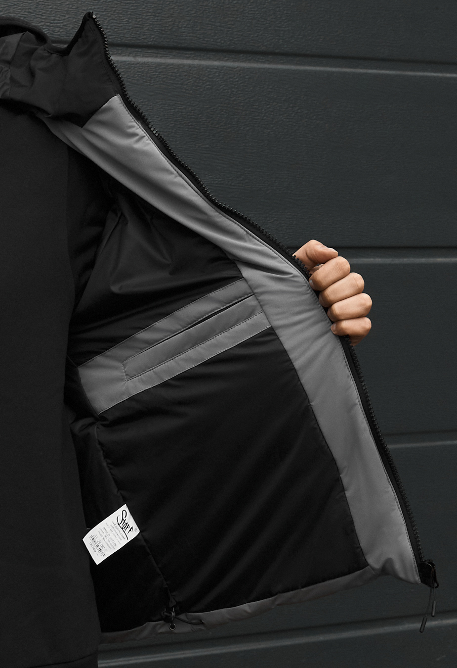 Kurtka zimowa Staff me logo black & gray