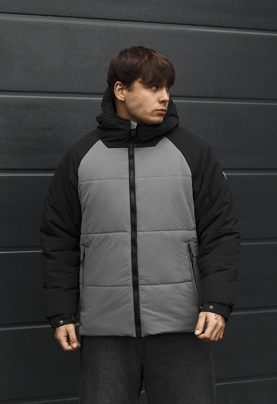 Kurtka zimowa Staff me logo black & gray