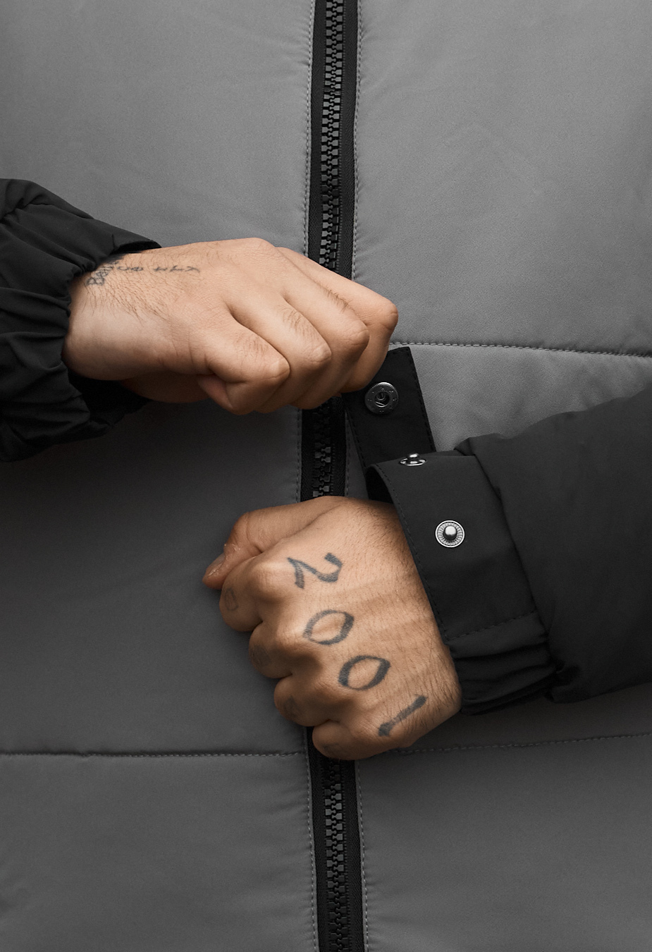 Kurtka zimowa Staff me logo black & gray