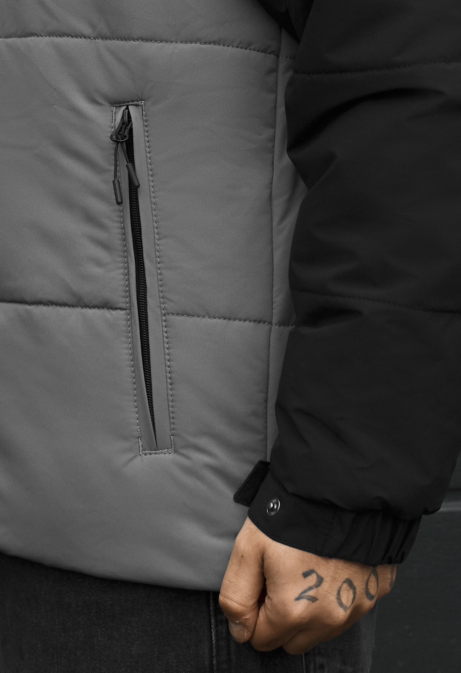 Kurtka zimowa Staff me logo black & gray
