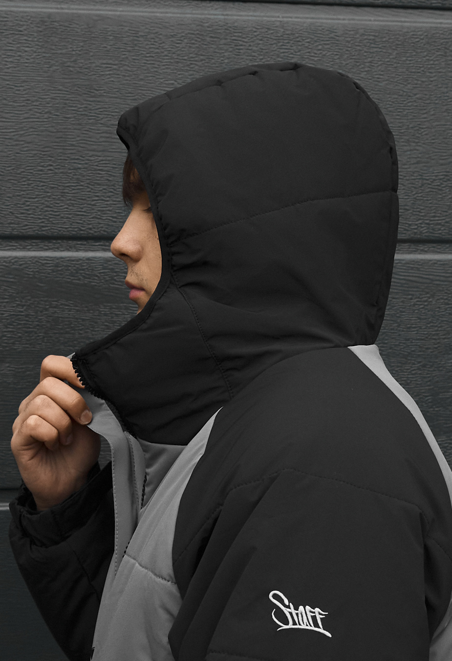 Kurtka zimowa Staff me logo black & gray