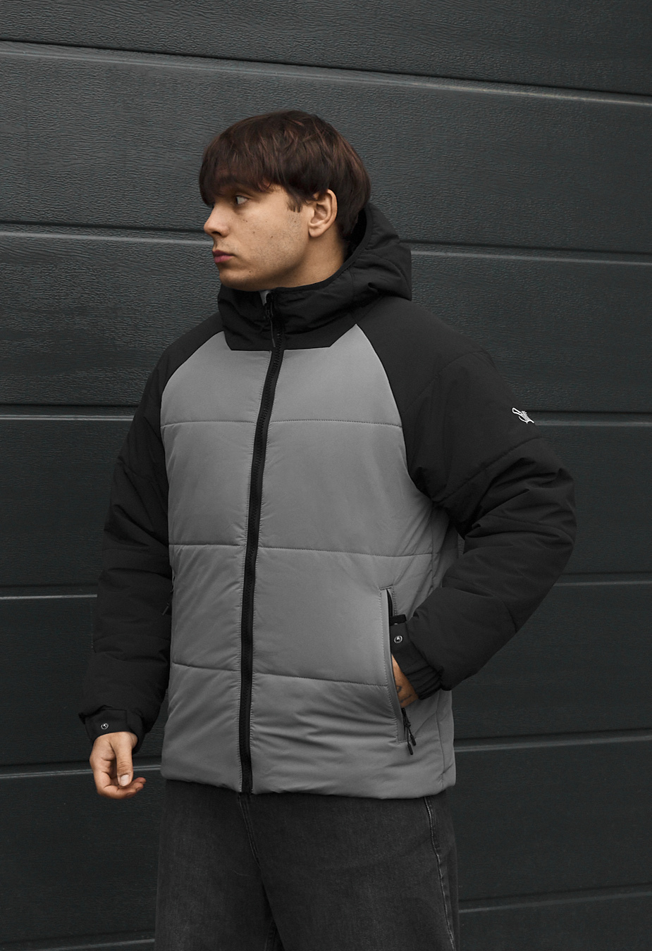 Kurtka zimowa Staff me logo black & gray