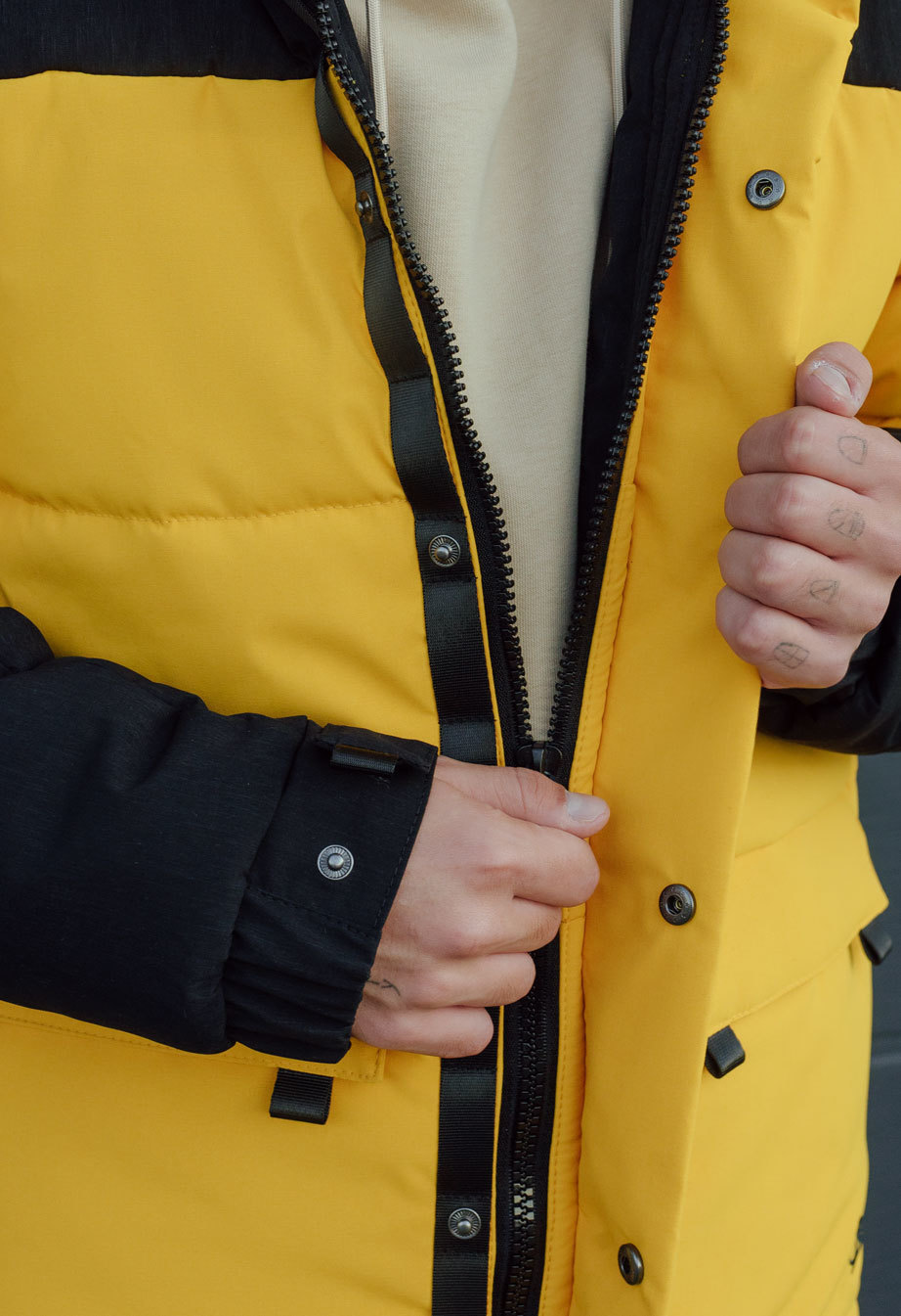 Kurtka zimowa Staff yux black & yellow