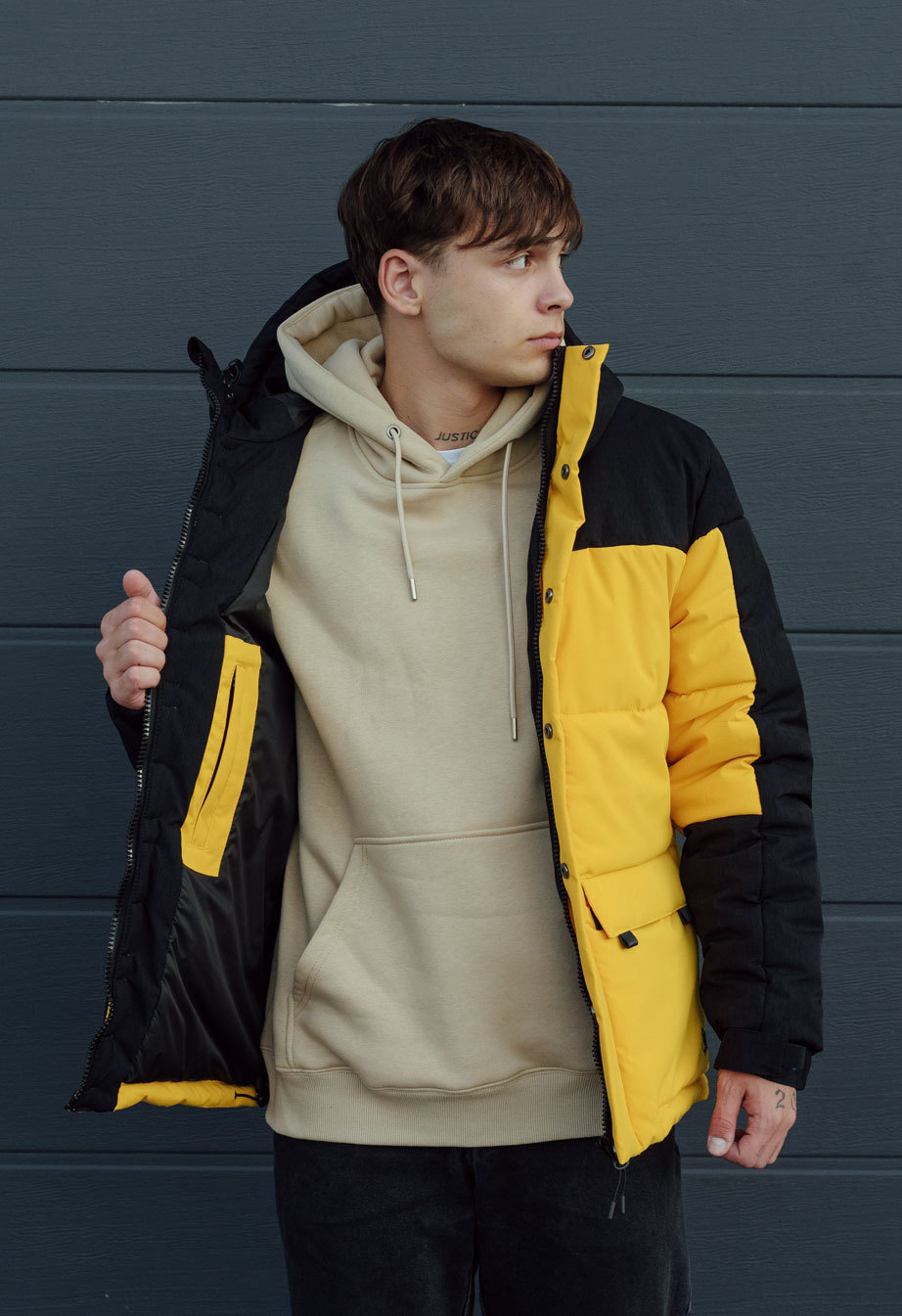 Kurtka zimowa Staff yux black & yellow
