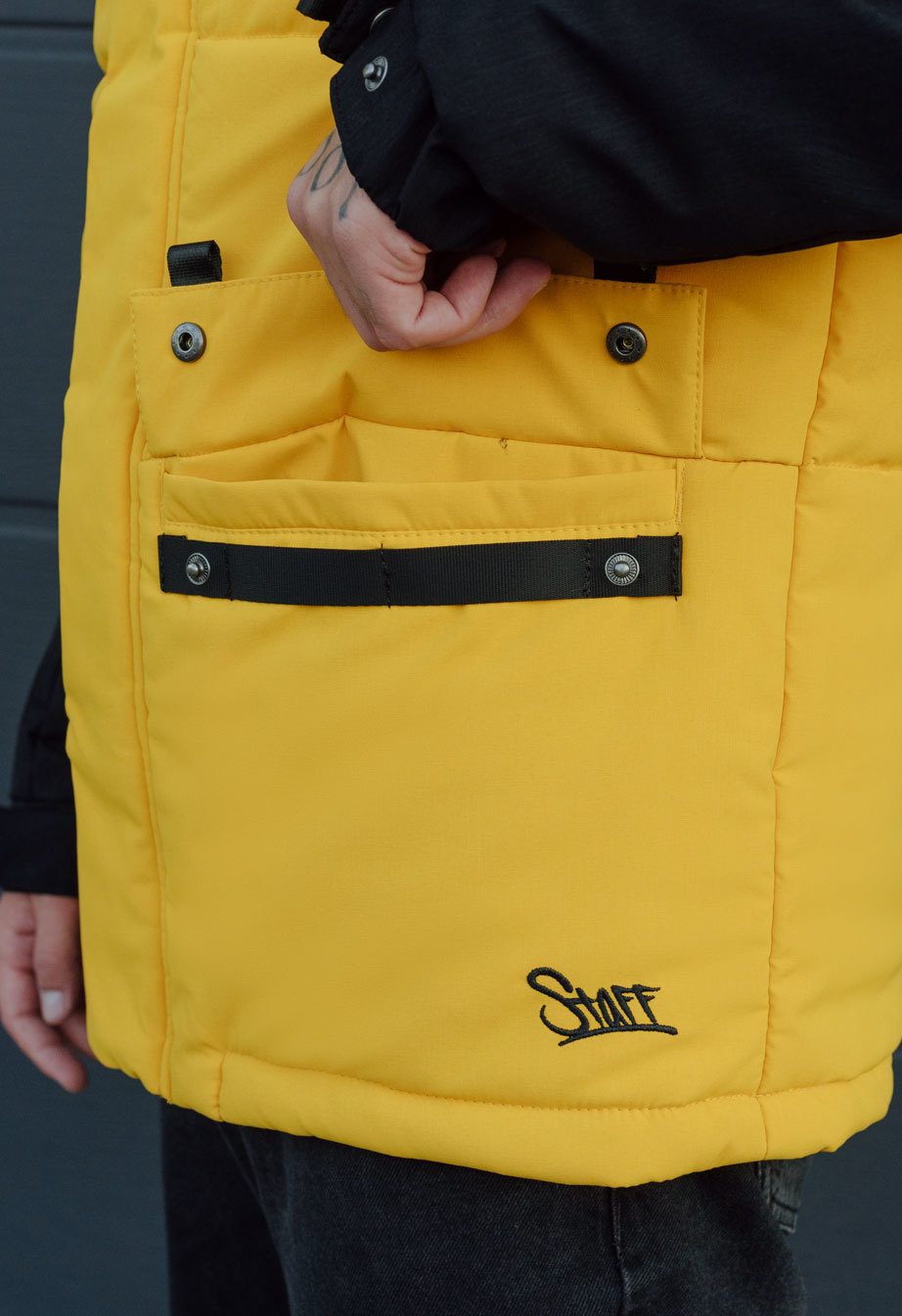 Kurtka zimowa Staff yux black & yellow